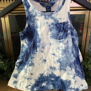 Toddler Girl Razor back tank Polo By Ralph Lauren